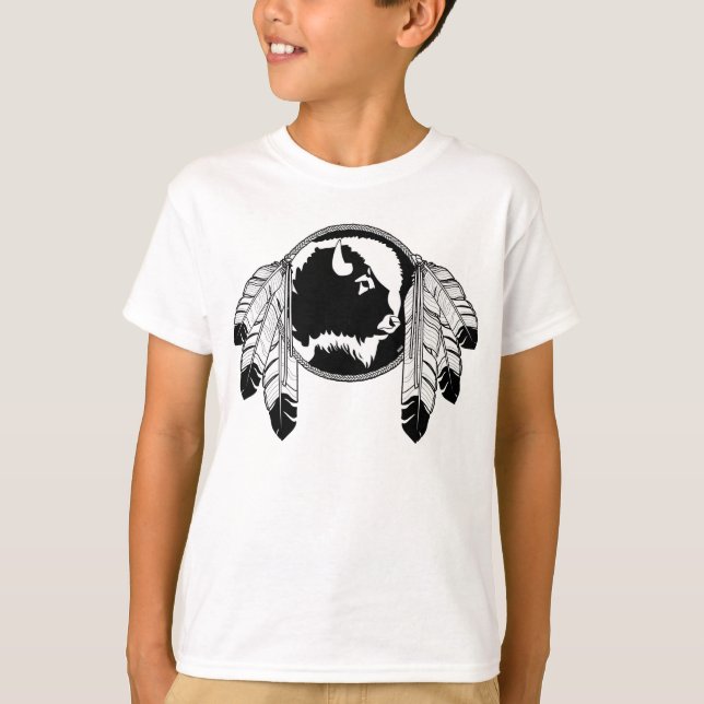 Native Pride Kid's T-shirt First Nation Art Tee (Front)