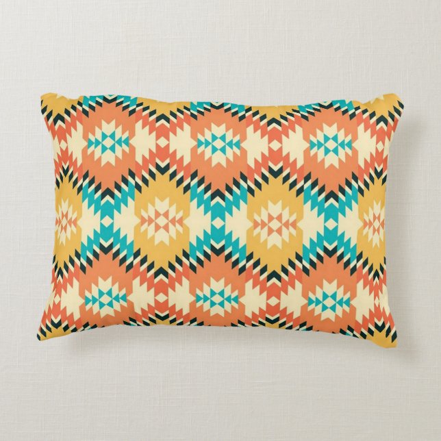 Native Print Accent Pillow (Back)