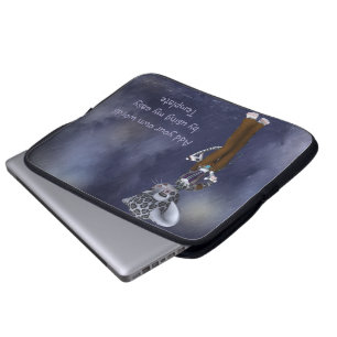 Native Snow Leopard Neoprene Laptop Sleeve