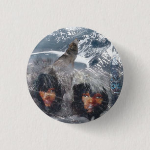 Native Spirit in Alaska 3 Cm Round Badge