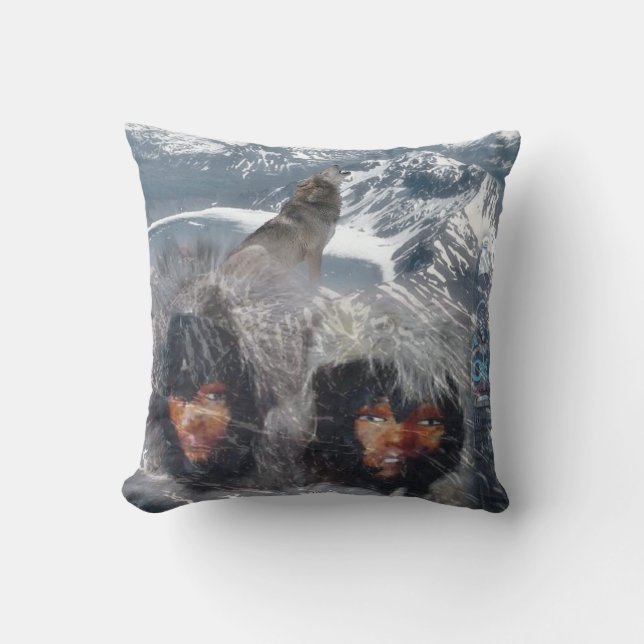 Native Spirit in Alaska Cushion (Front)