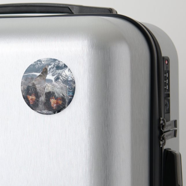 Native Spirit in Alaska Magnet (In Situ (Luggage))