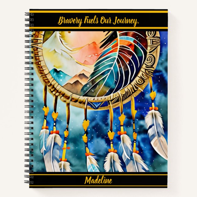 Native Storyteller Notebook: Tribal Art Notebook (Front)