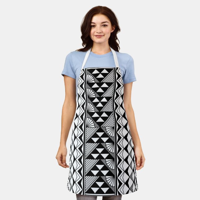 Native Sun and Rain in Grey Apron (Worn)