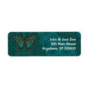 Native Swallowtail Address Label Return Address Label