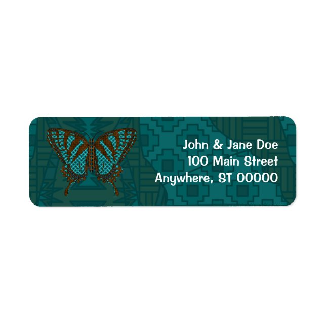 Native Swallowtail Address Label Return Address Label (Front)