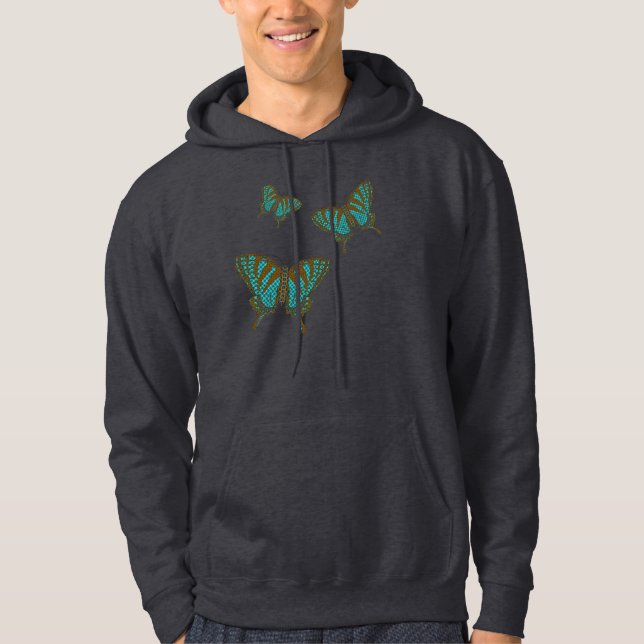 Native Swallowtail Men's Dark Shirt (Front)