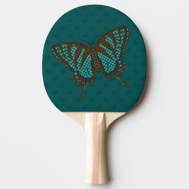 Native Swallowtail Ping Pong Paddle (Front)