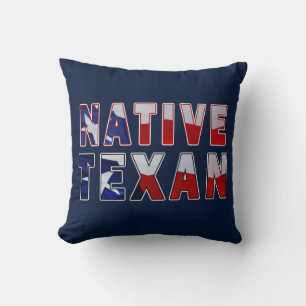 Native Texan Flag Cushion