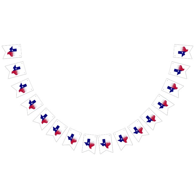 Native Texan Flag Map (All)