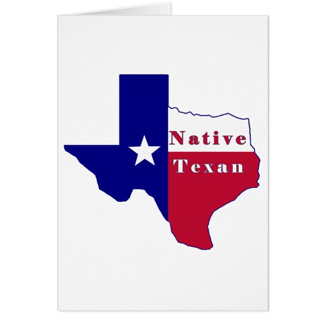 Native Texan Flag Map (Front)