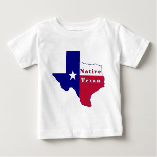 Native Texan Flag Map Baby T-Shirt