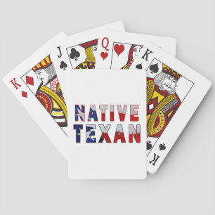 Native Texan Flag Playing Cards
