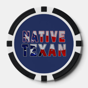 Native Texan Flag Poker Chips