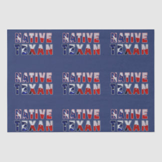 Native Texan Flag Tissue Paper