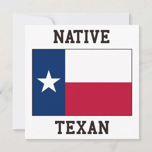 Native Texan Invitation (Front)