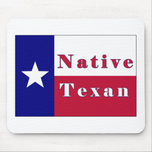 Native Texan Lone Star Flag Mouse Pad