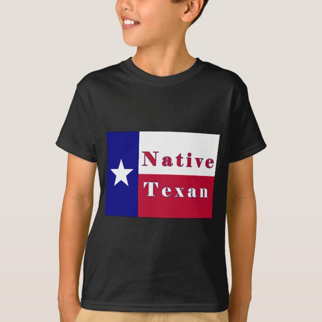Native Texan Lone Star Flag T-Shirt (Front)
