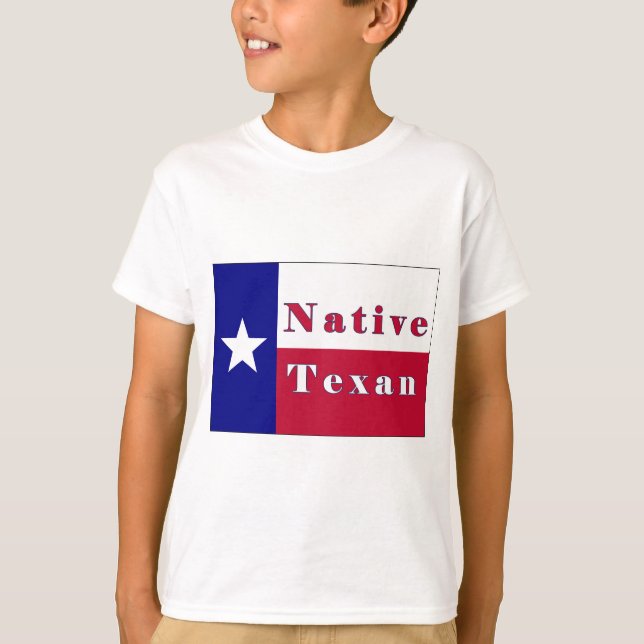 Native Texan Lone Star Flag T-Shirt (Front)