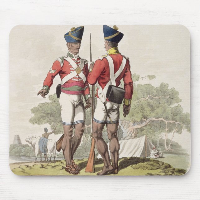 Native Troops in the East India Company's Service: Mouse Pad (Front)