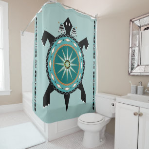 Native Turtle Shower Curtain