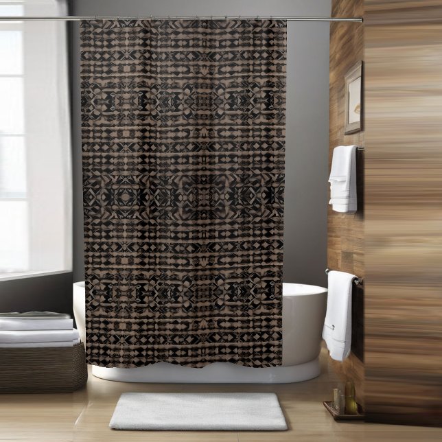 Native Vintage Boho Shower Curtain (Creator Uploaded)