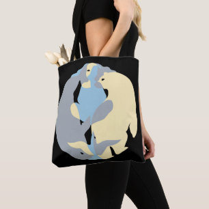 Native Wildlife Art Tote Bags Spirit Tribal Bag
