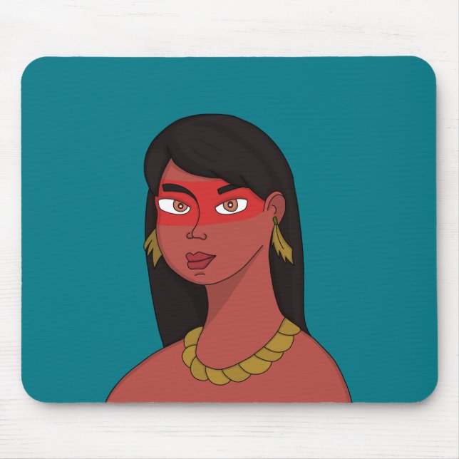 Native Woman Mouse Pad (Front)