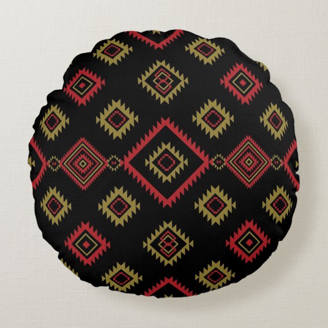 Native Zone Round Pillow (Front)
