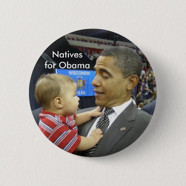 Natives for Obama 6 Cm Round Badge (Front)