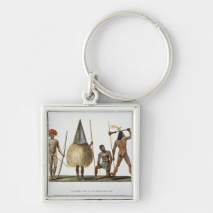 Natives of New Ireland, from 'Voyage autour du Mon Key Ring