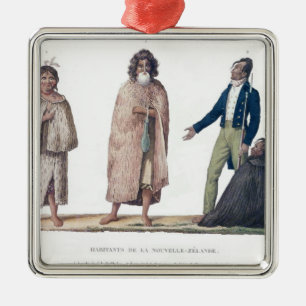 Natives of New Zealand Metal Tree Decoration