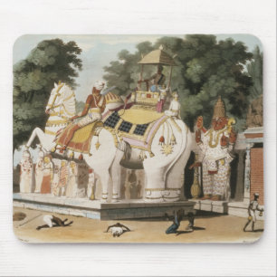 Natives pay homage to their ruler, engraved by Tho Mouse Pad