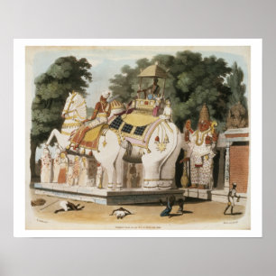 Natives pay homage to their ruler, engraved by Tho Poster