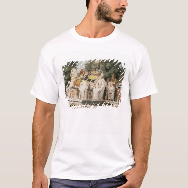 Natives pay homage to their ruler, engraved by Tho T-Shirt (Front)