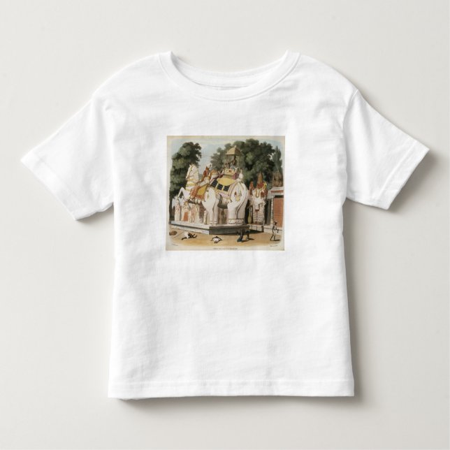 Natives pay homage to their ruler, engraved by Tho Toddler T-Shirt (Front)