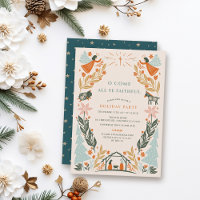 Nativity Angels Religious Christmas Holiday Party