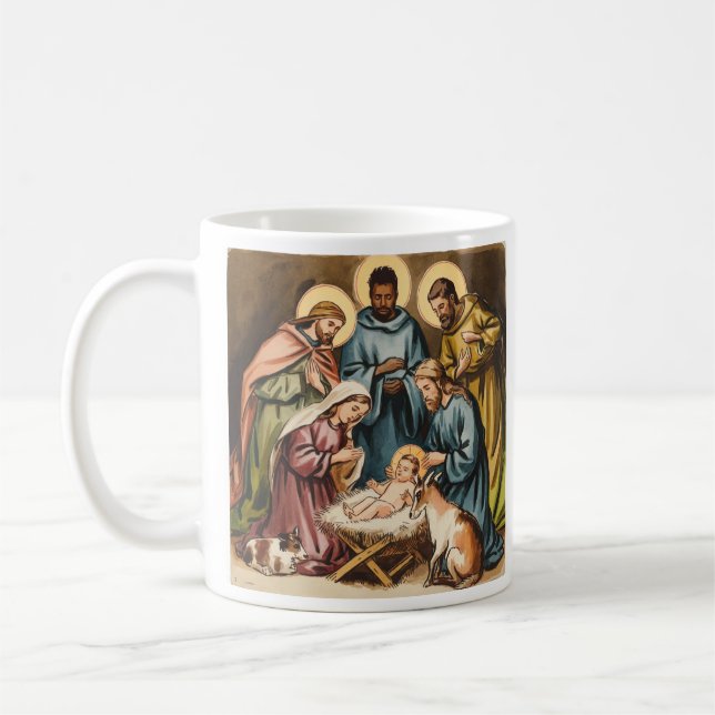 Nativity birth of jesus coffee mug (Left)