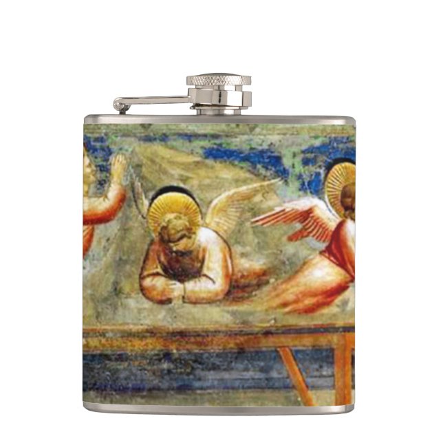 Nativity Birth of Jesus  Hip Flask (Front)