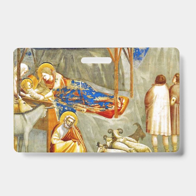 Nativity Birth of Jesus  ID Badge (Front)