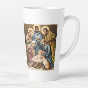 Nativity birth of jesus latte mug