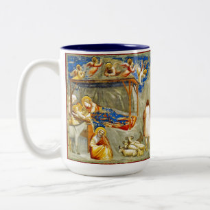 Nativity Birth of Jesus  Two-Tone Coffee Mug