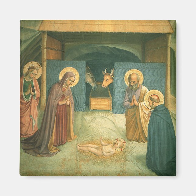 Nativity by Fra Angelico Magnet (Front)