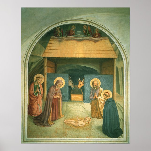 Nativity by Fra Angelico Poster (Front)