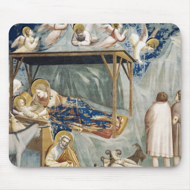 Nativity (by Giotto) Mouse Pad (Front)