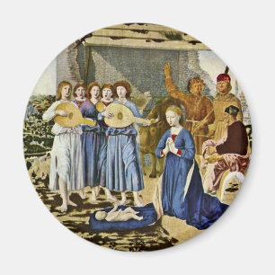Nativity By Piero Della Francesca (Best Quality) Magnet
