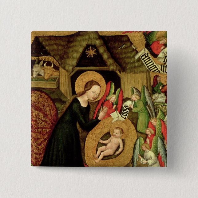 Nativity, c.1425 15 cm square badge (Front)