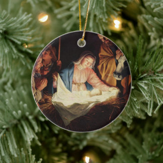 Nativity Ceramic Ornament