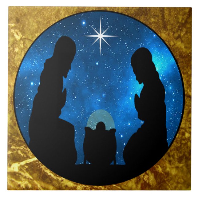 Nativity Ceramic Tile (Front)