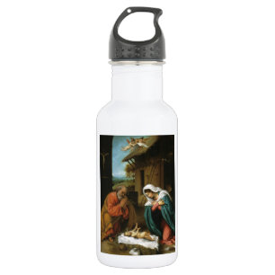 Nativity Christ Baby Jesus Christianity Scripture 532 Ml Water Bottle